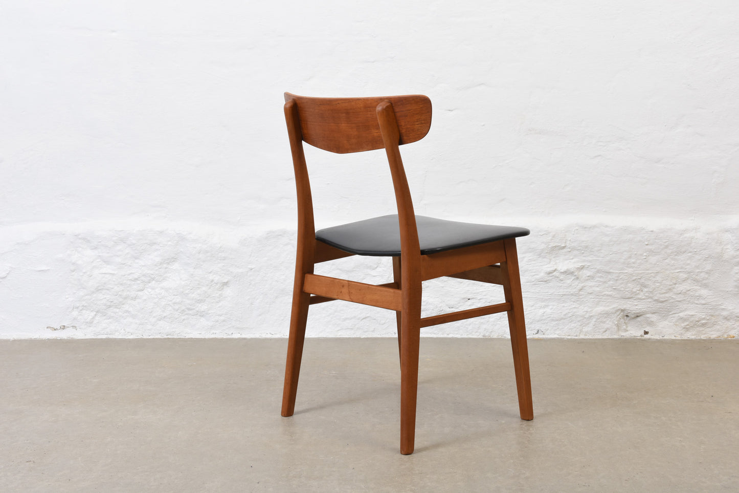 Two available: 1960s teak + beech chairs by Farstrup