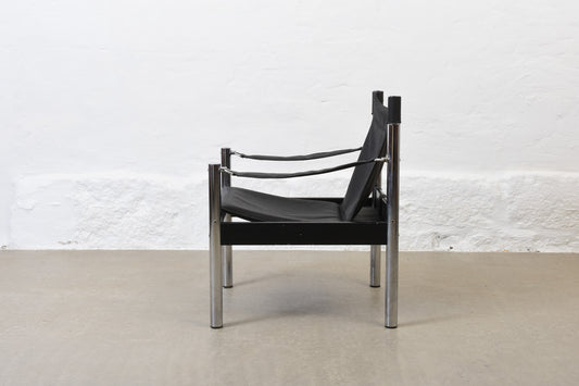 1980s safari chair by Börje Johanson