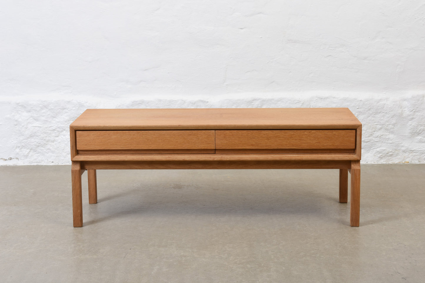 1960s low oak storage unit by Marian Grabinski