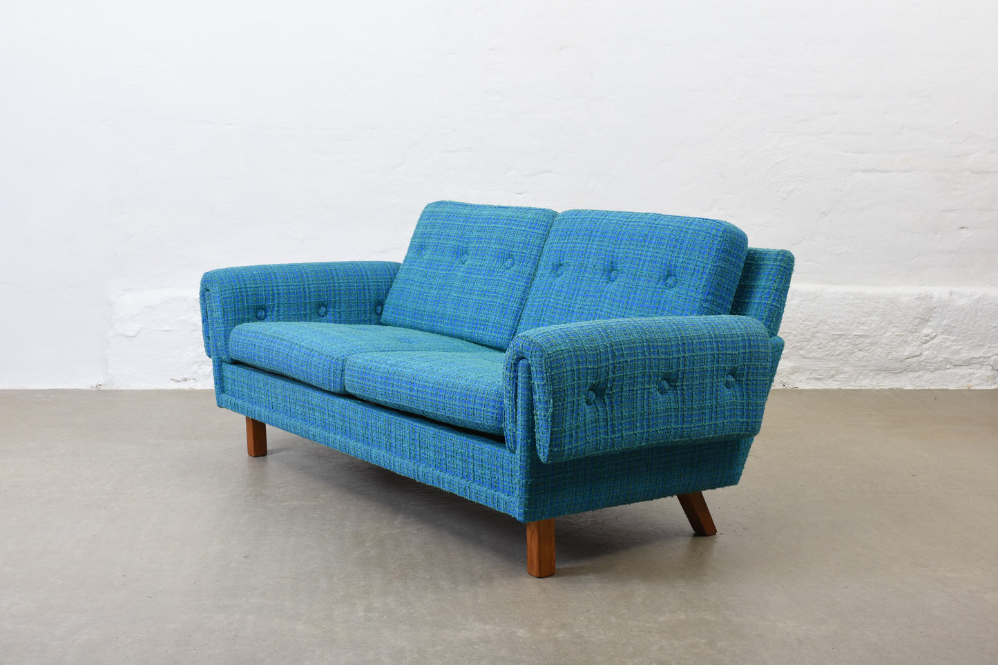 1960s Swedish two seater in wool