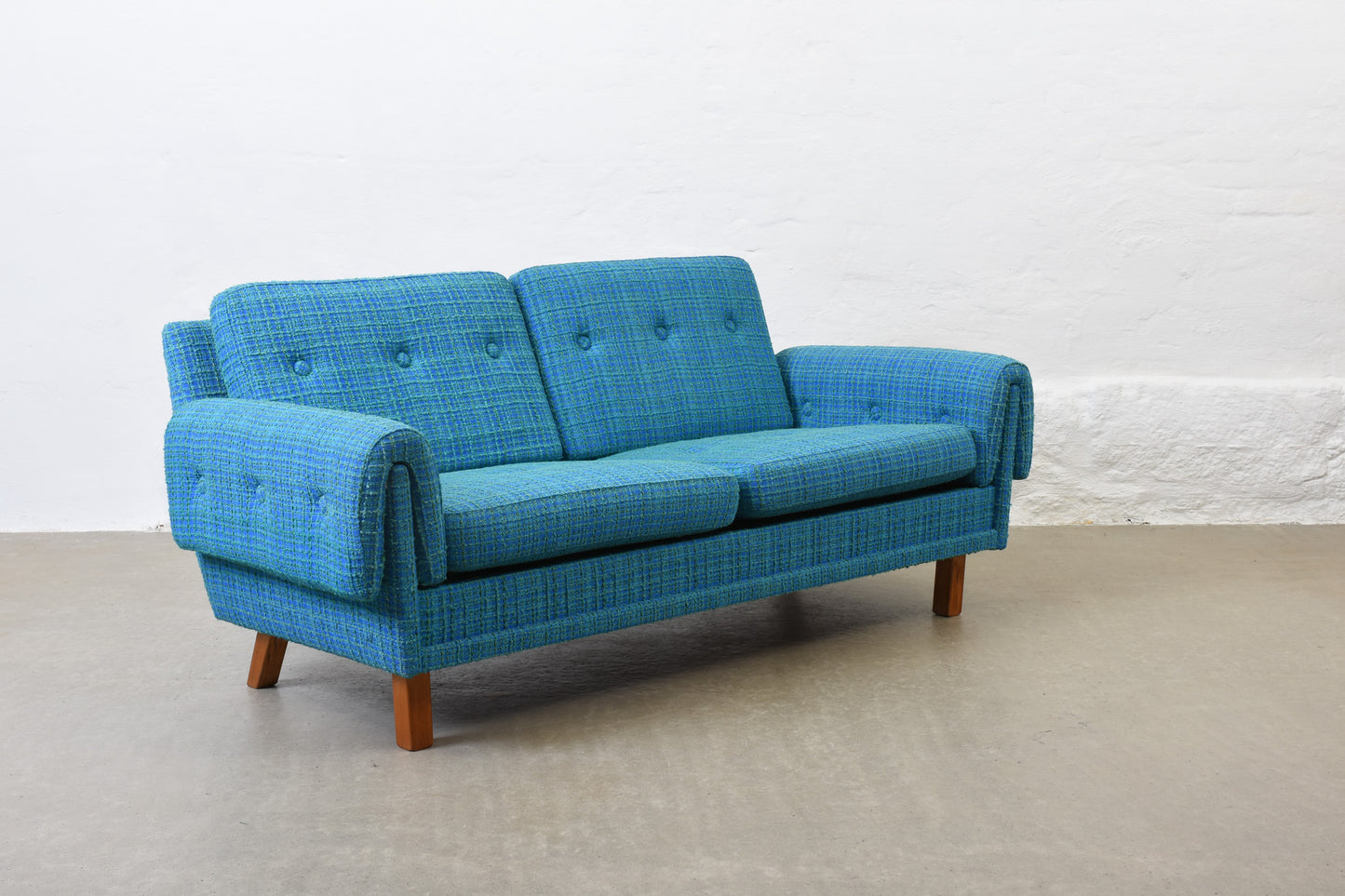 1960s Swedish two seater in wool
