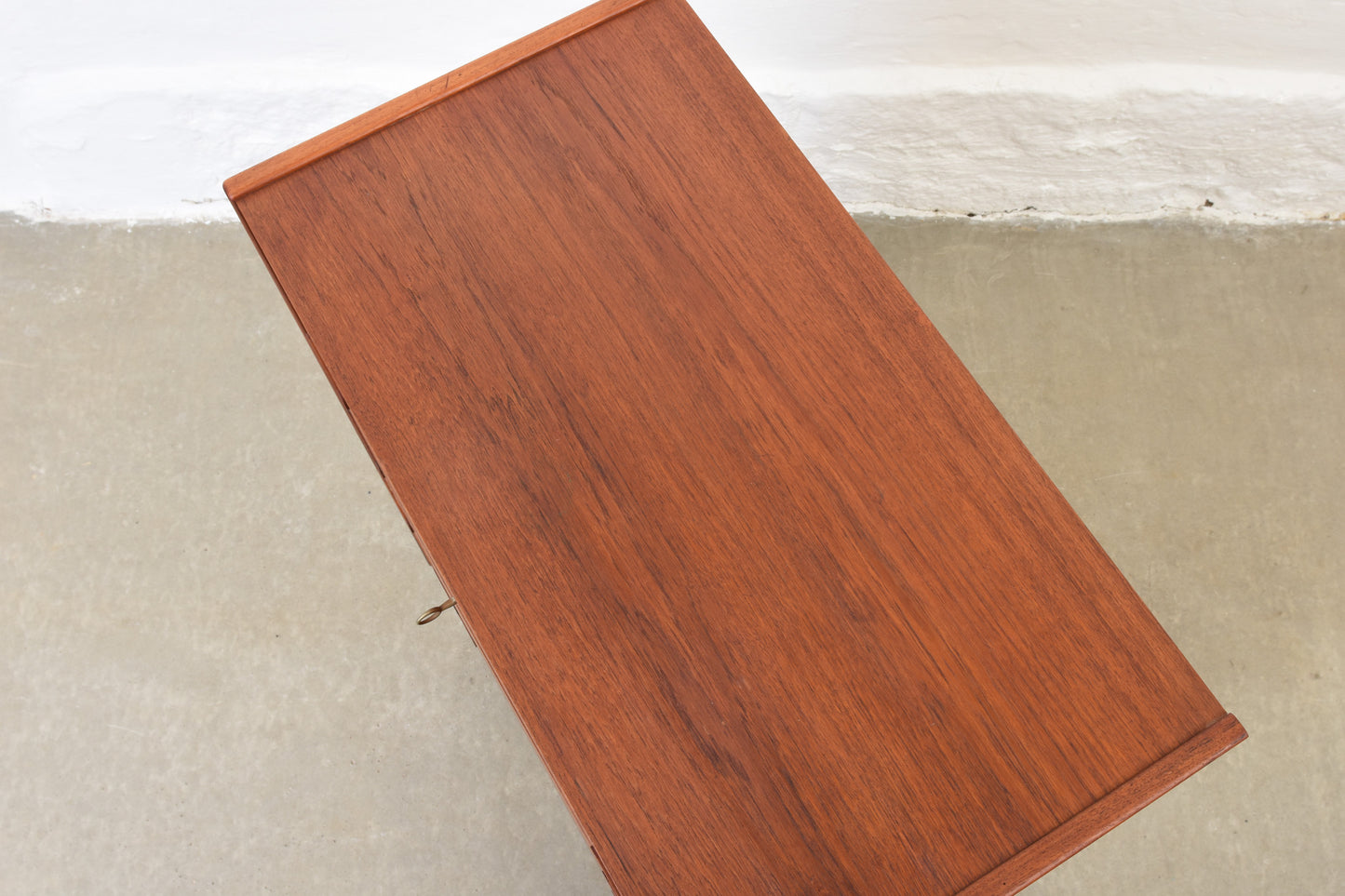 1960s teak chest with inset handles no. 2