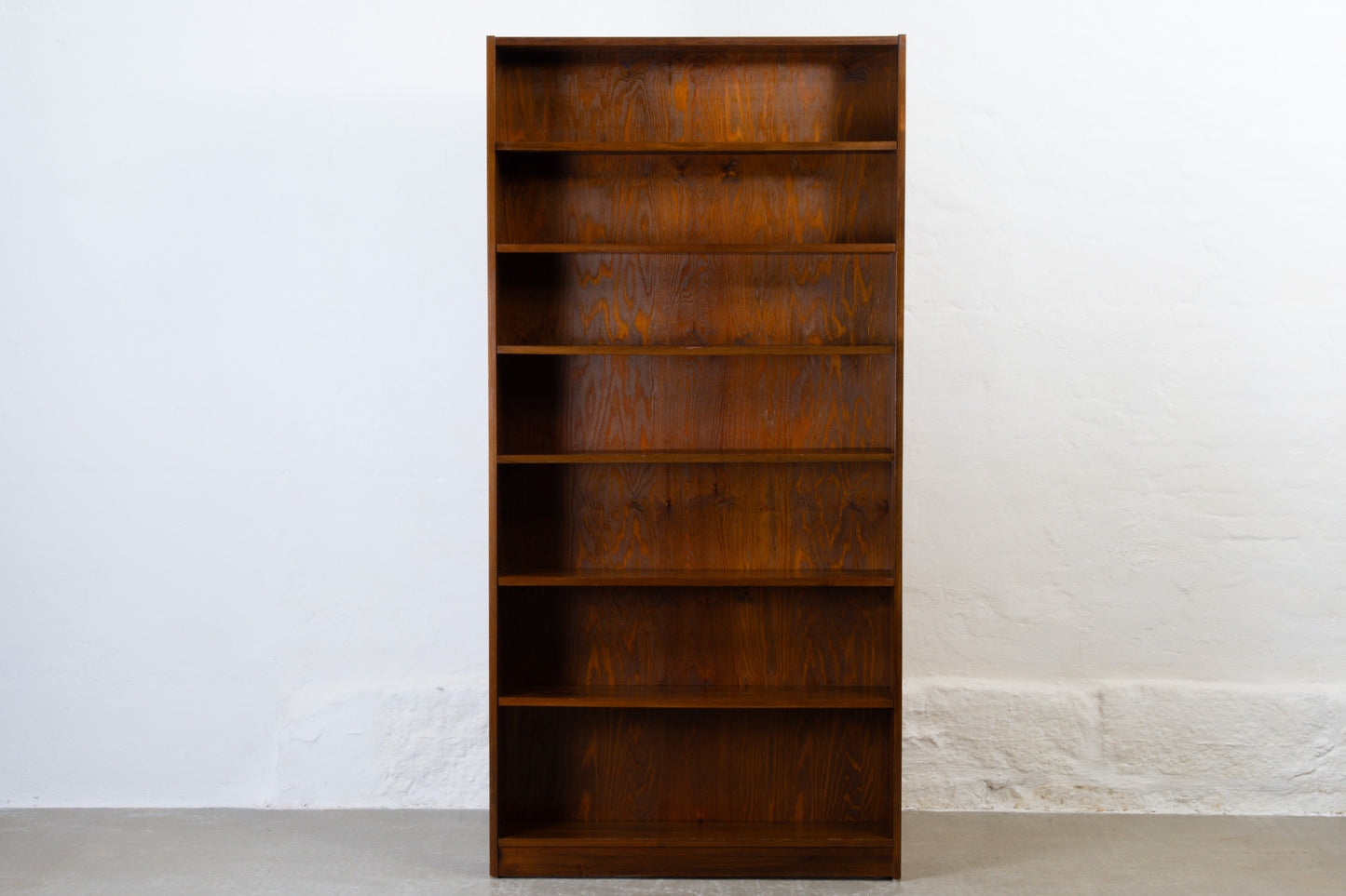 1950s bookcase in stained pine