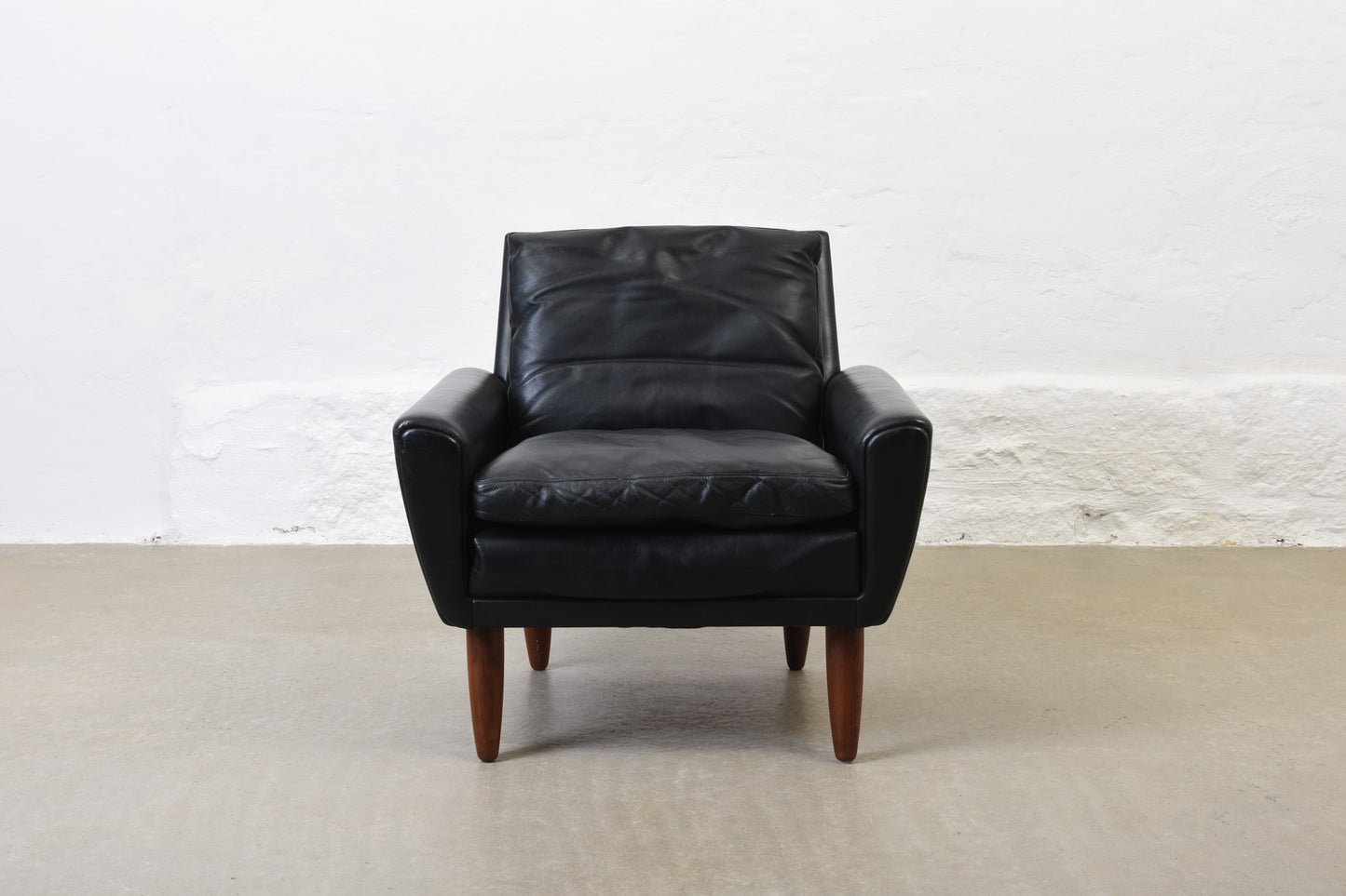 1960s leather lounger by G. Thams