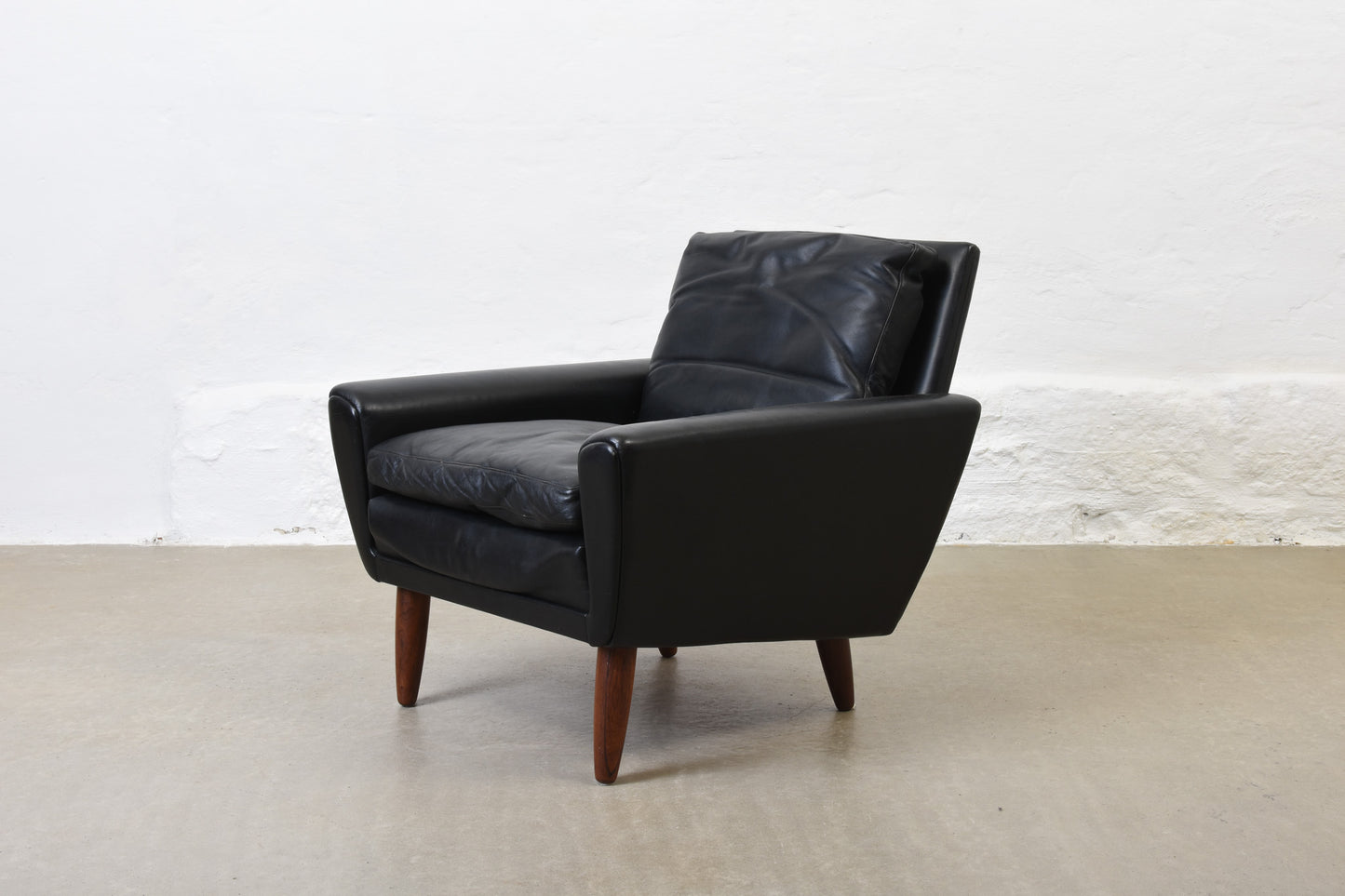 1960s leather lounger by G. Thams