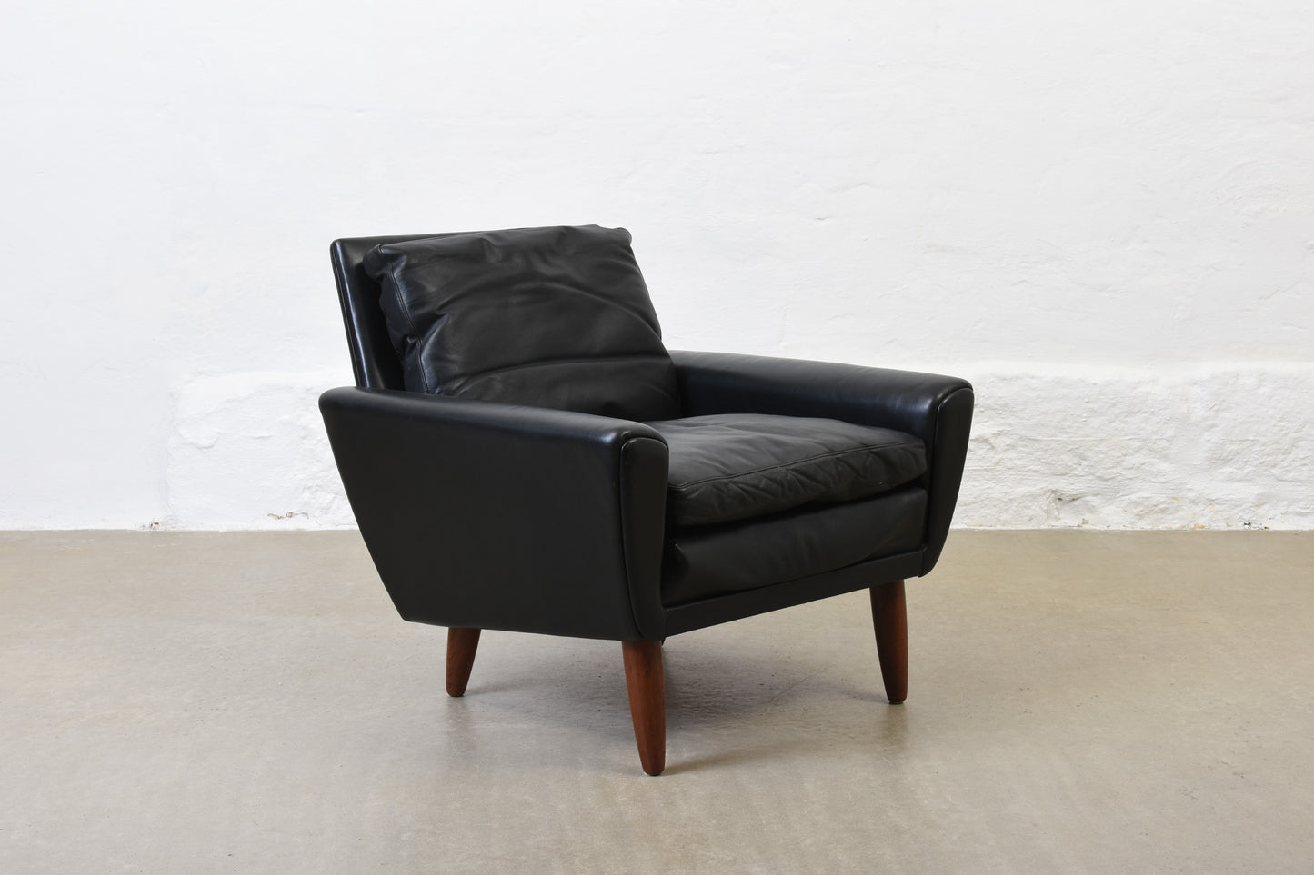 1960s leather lounger by G. Thams