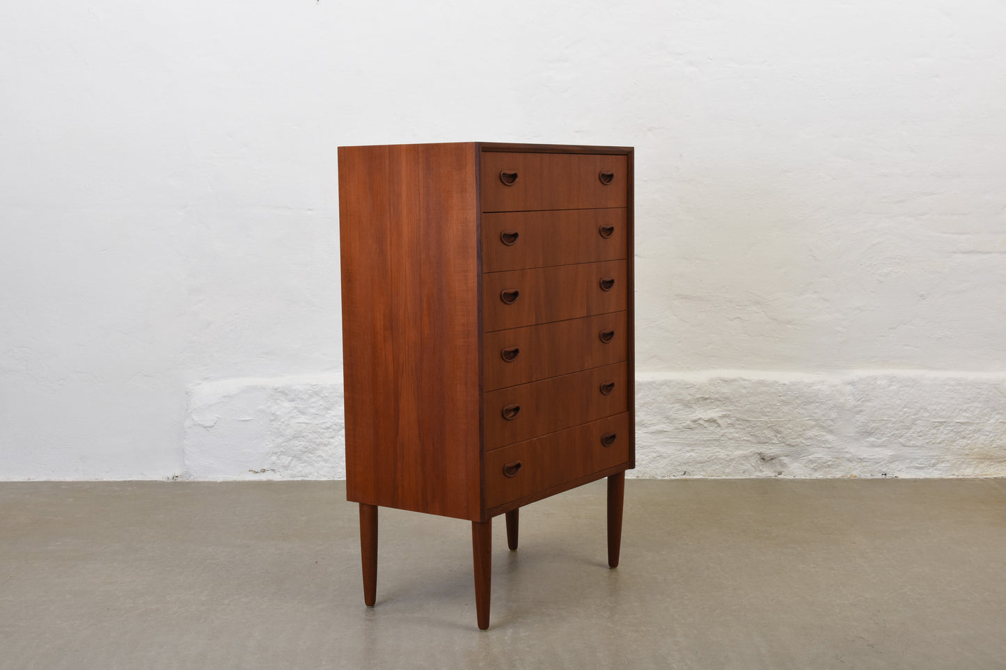 1960s teak chest with inset handles no. 1