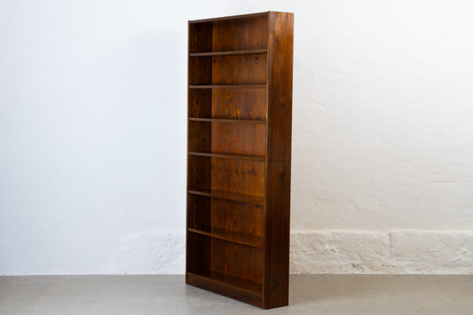 1950s bookcase in stained pine