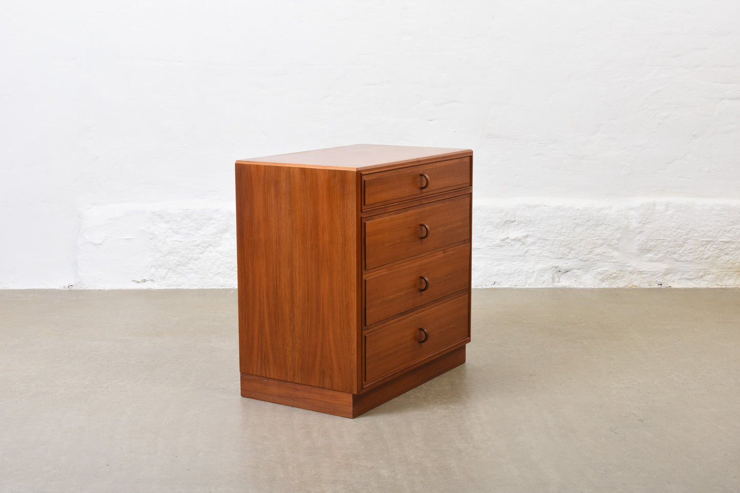 1960s low teak chest by Bertil Fridhagen