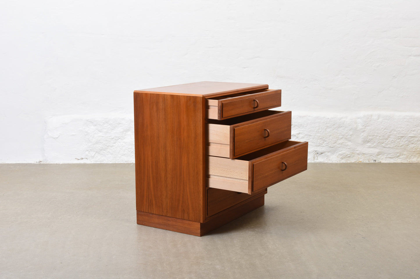 1960s low teak chest by Bertil Fridhagen