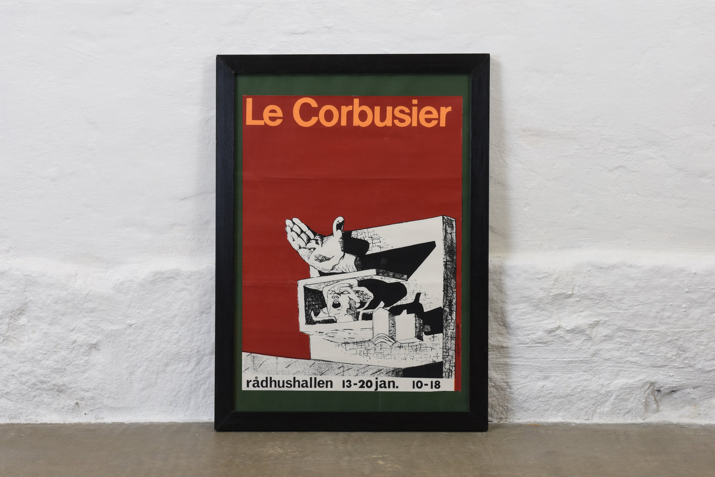 1960s Le Corbusier exhibition lithograph