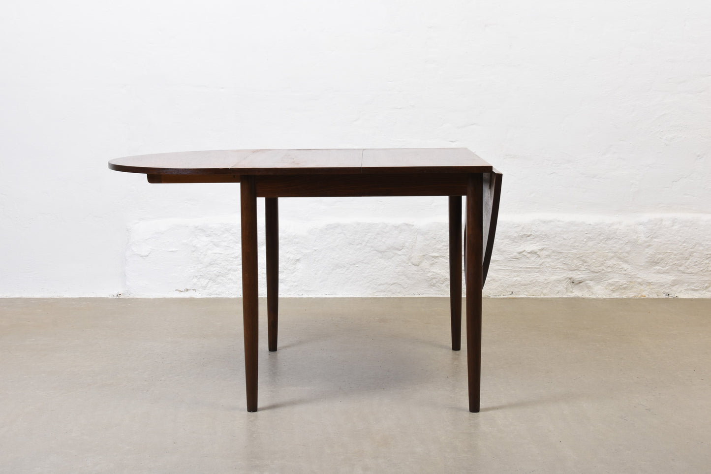 1960s drop leaf dining table in rosewood