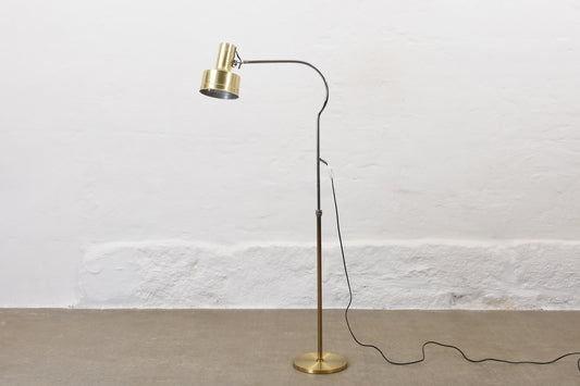 1960s brass floor lamp by Kosta Lampan