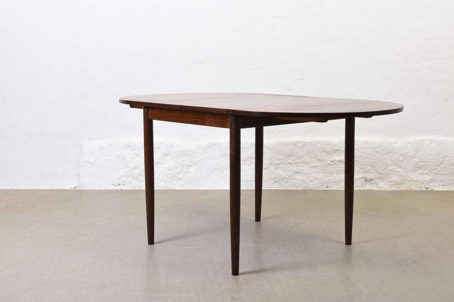 1960s drop leaf dining table in rosewood