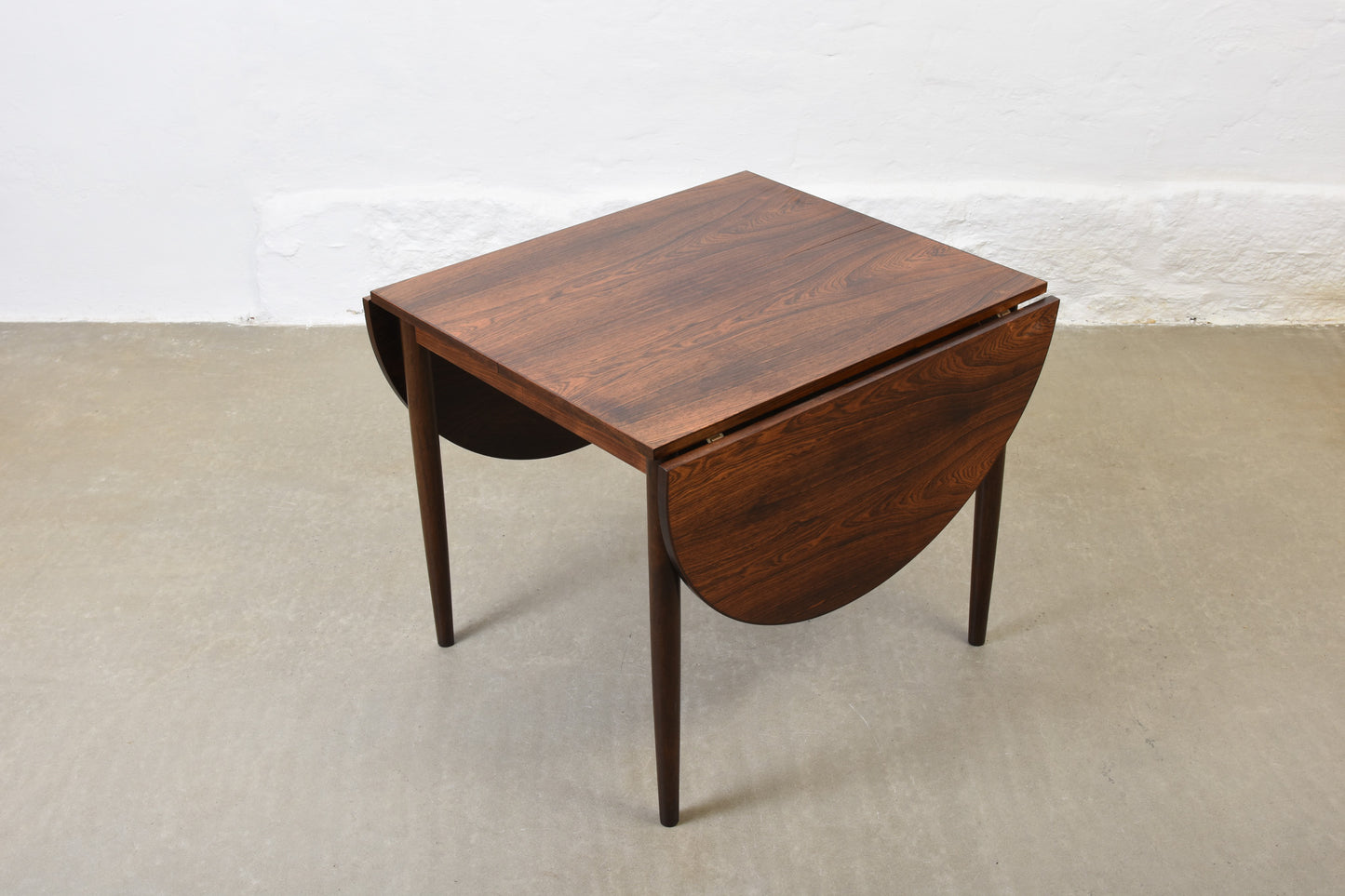 1960s drop leaf dining table in rosewood