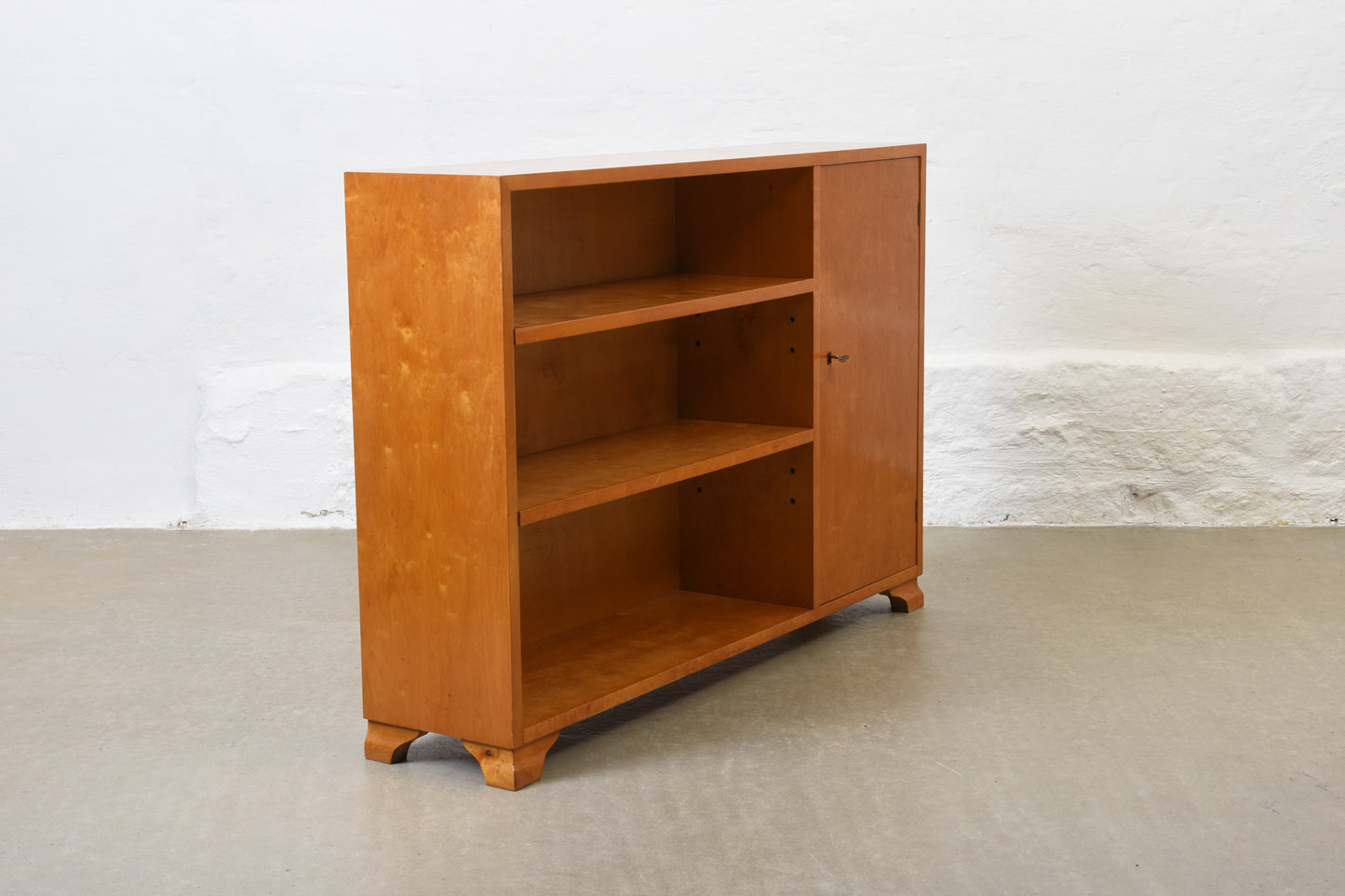 1940s Swedish birch bookcase