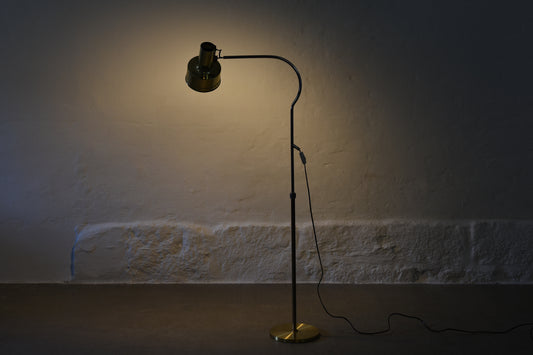 1960s brass floor lamp by Kosta Lampan