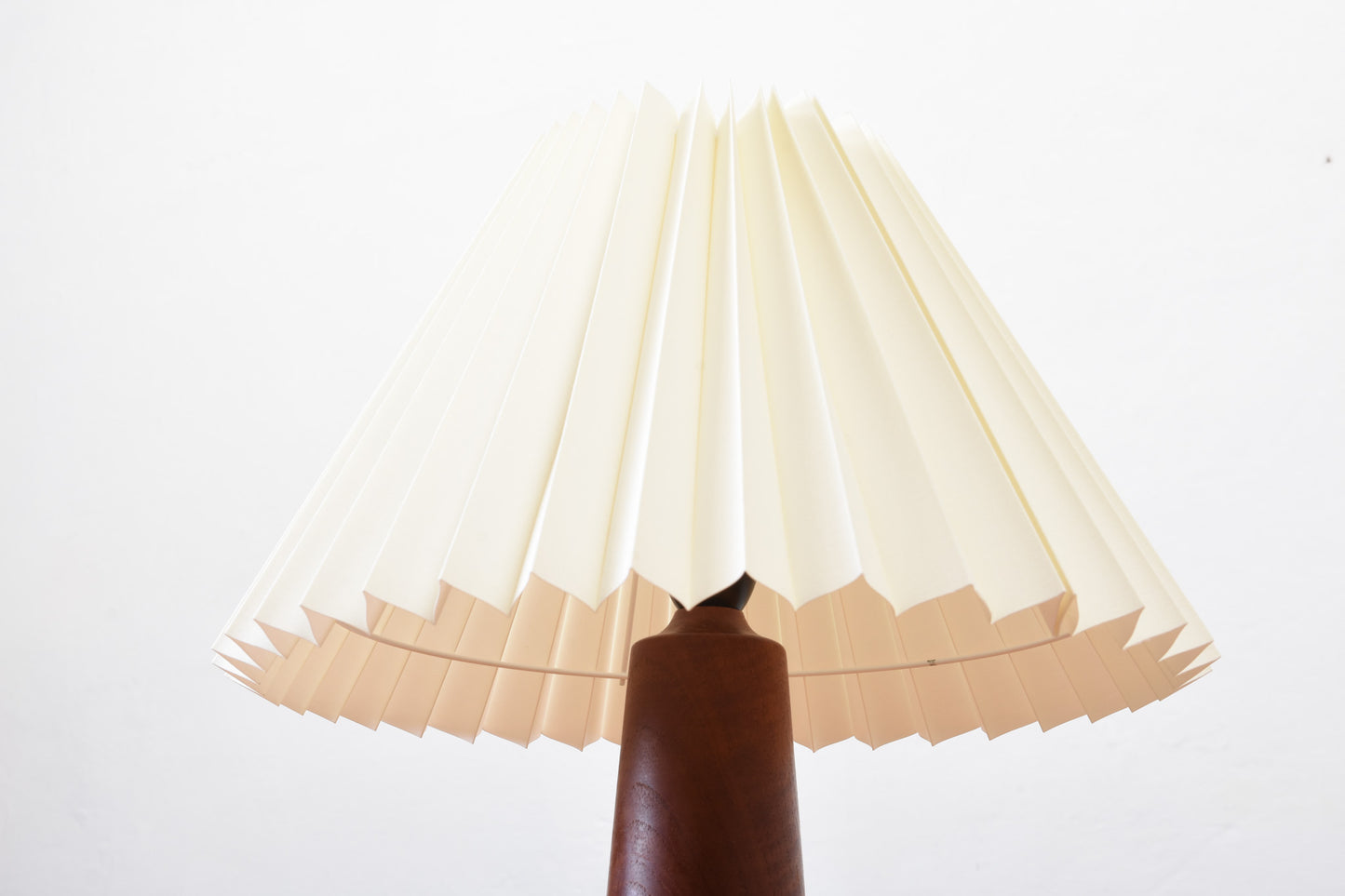 1960s teak table lamp with shade