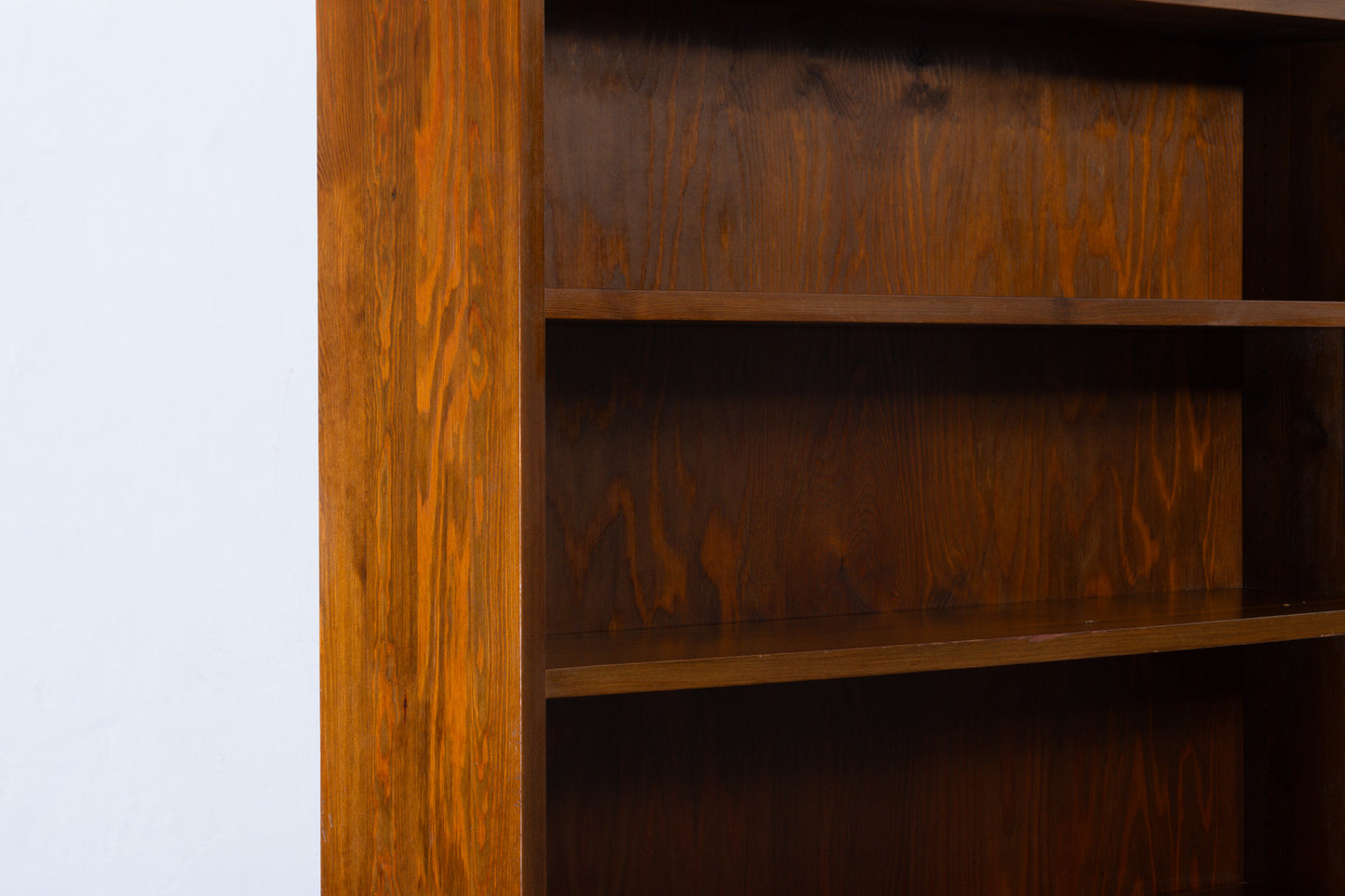 1950s bookcase in stained pine
