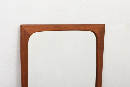 1960s teak-framed mirror