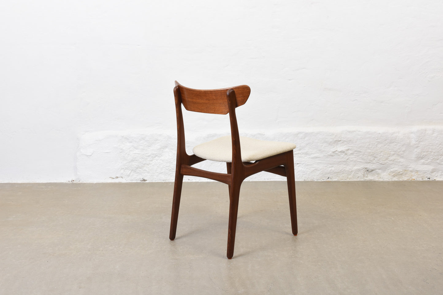 1960s set of four teak chairs by Schiønning & Elgaard