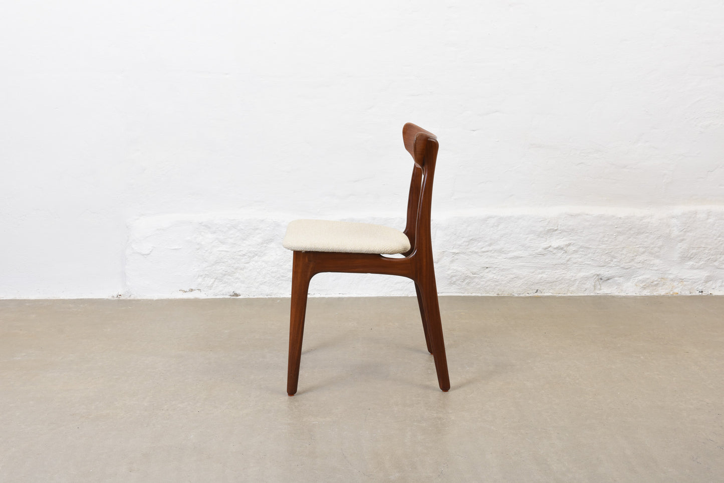 1960s set of four teak chairs by Schiønning & Elgaard
