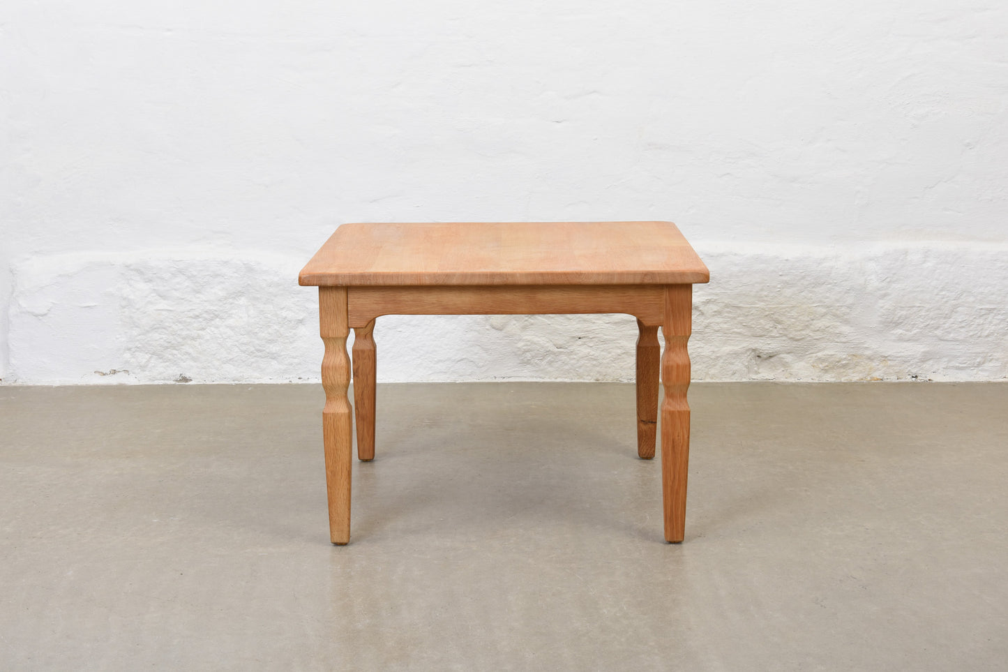 1970s oak coffee table by Henning Kjærnulf