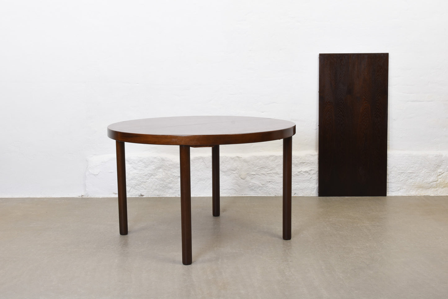 1960s stained oak dining table by Schou Andersen