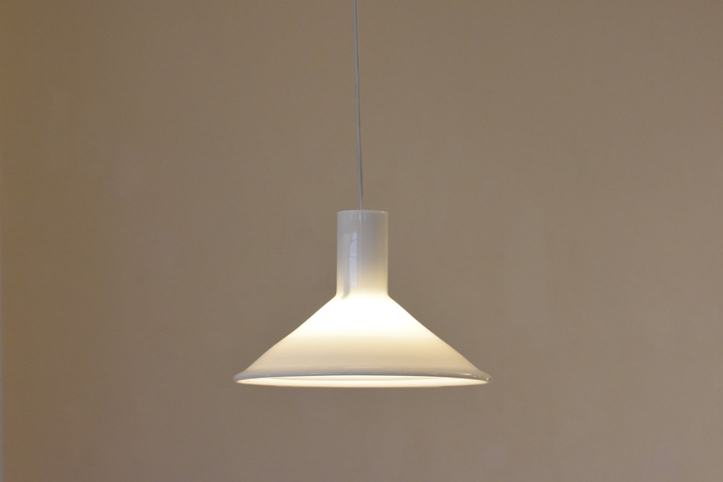1970s 'P&T' glass pendant lamp by Holmegaard