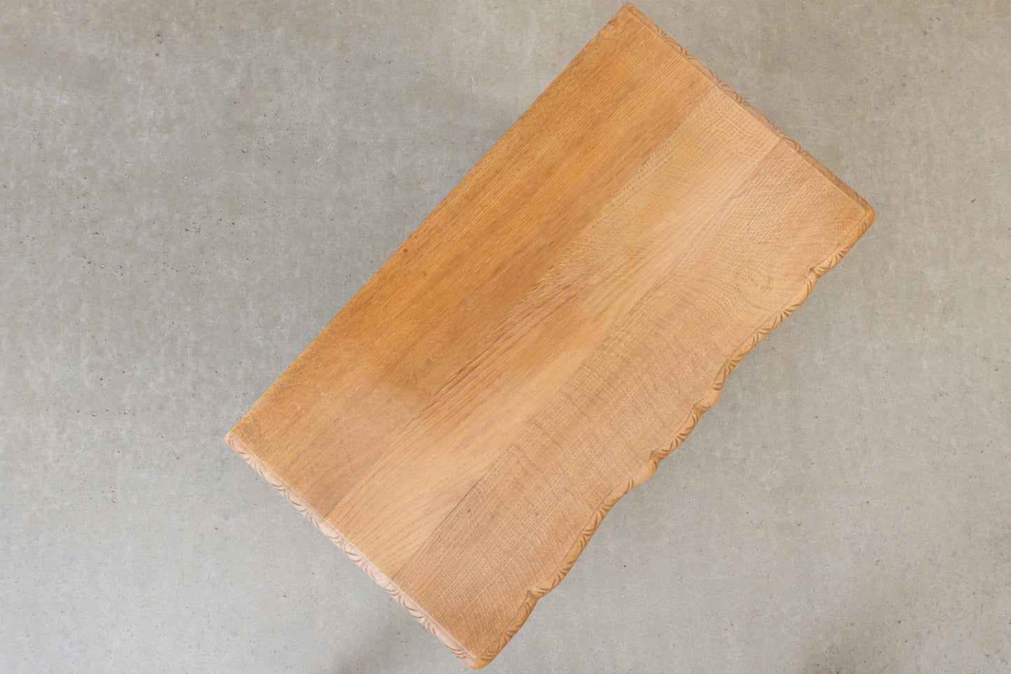 1970s low oak chest