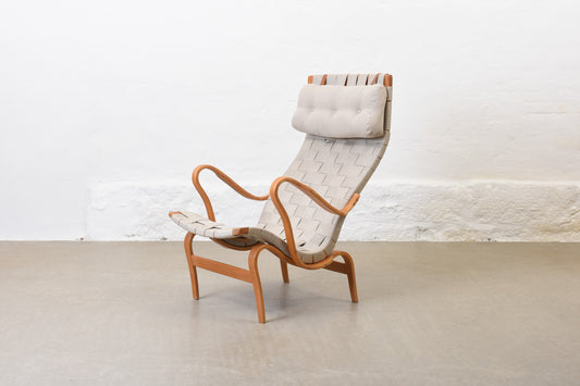 Newly reupholstered: 1970s 'Pernilla 2' lounger by Bruno Mathsson