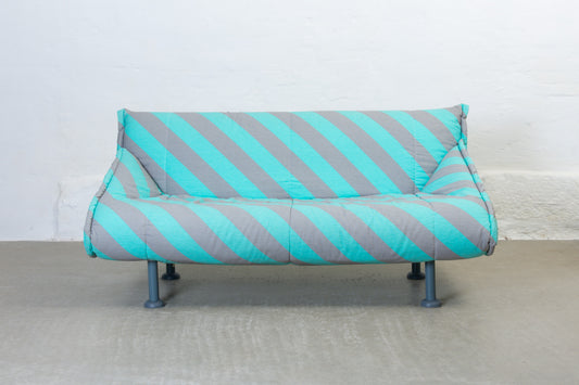 1980s striped two seater