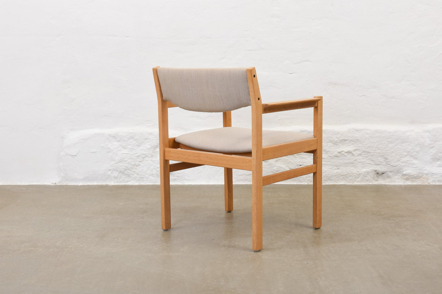 Save £50: Oak + linen armchair by Børge Mogensen