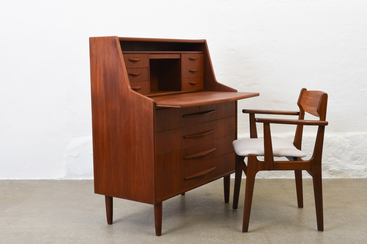 1960s Danish bureau in teak