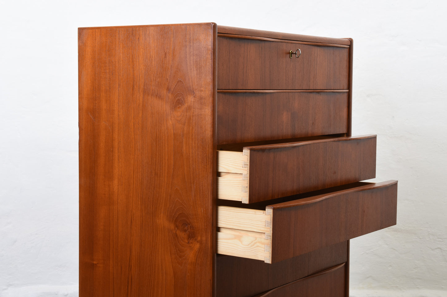 1960s teak chest of eight drawers