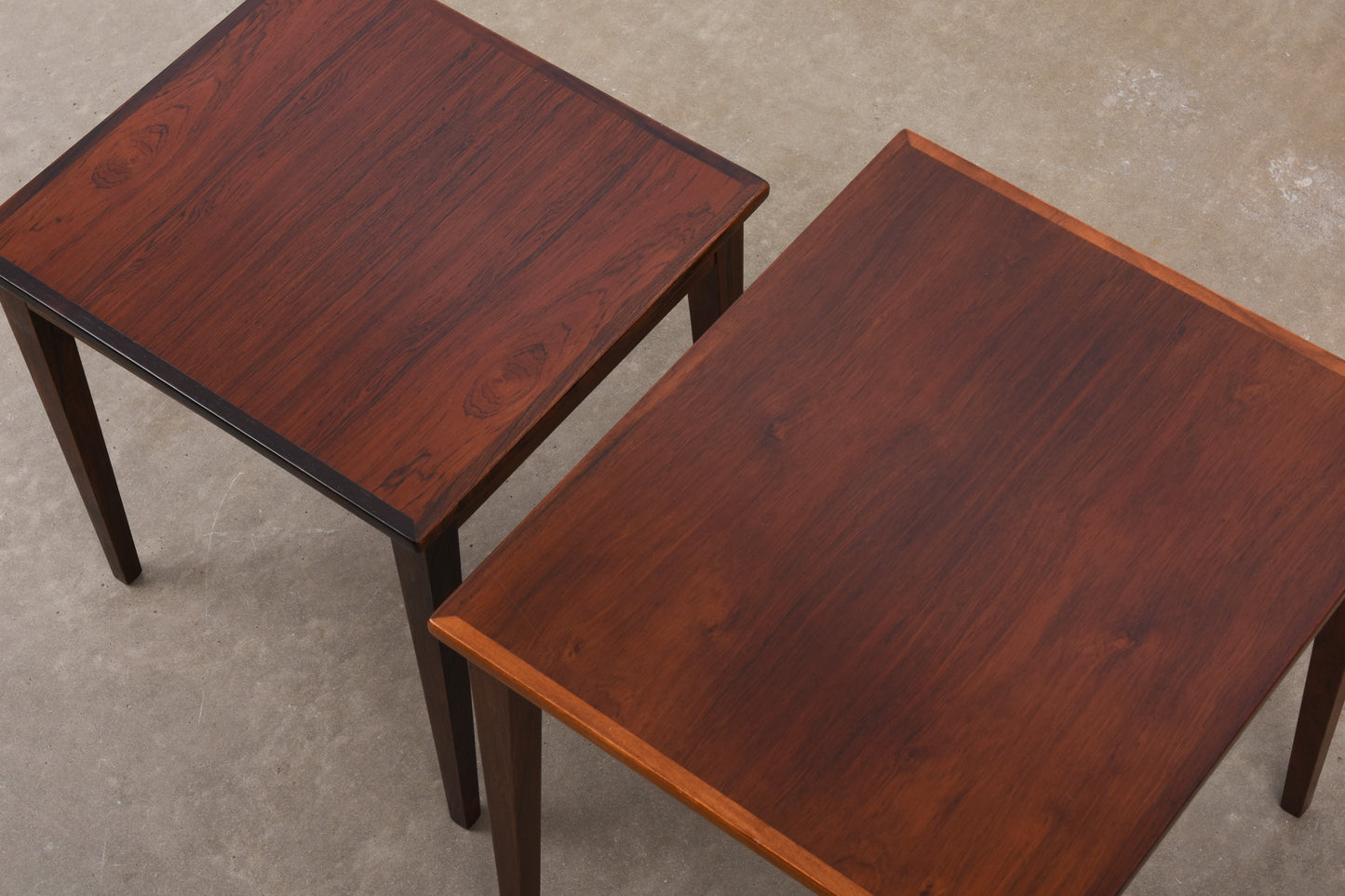 1960s nest of tables in rosewood