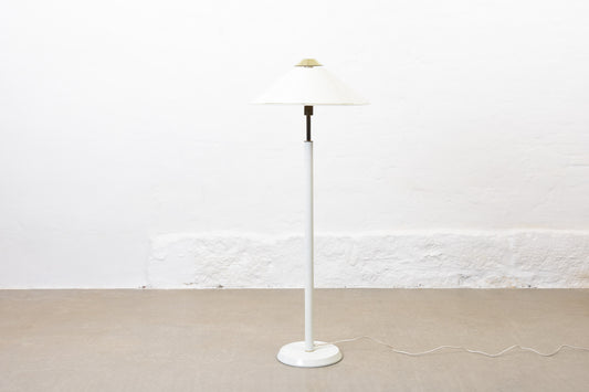 1980s white metal floor lamp