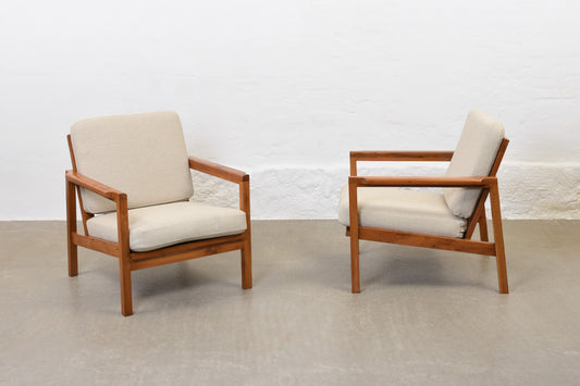Two available: Danish lounge chairs in ash