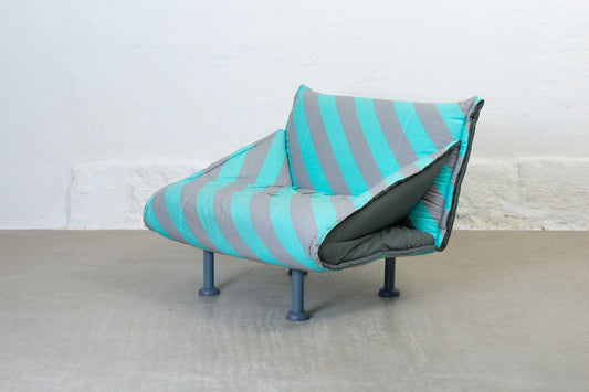 1980s striped lounger