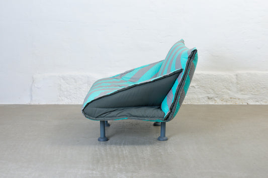 1980s striped lounger