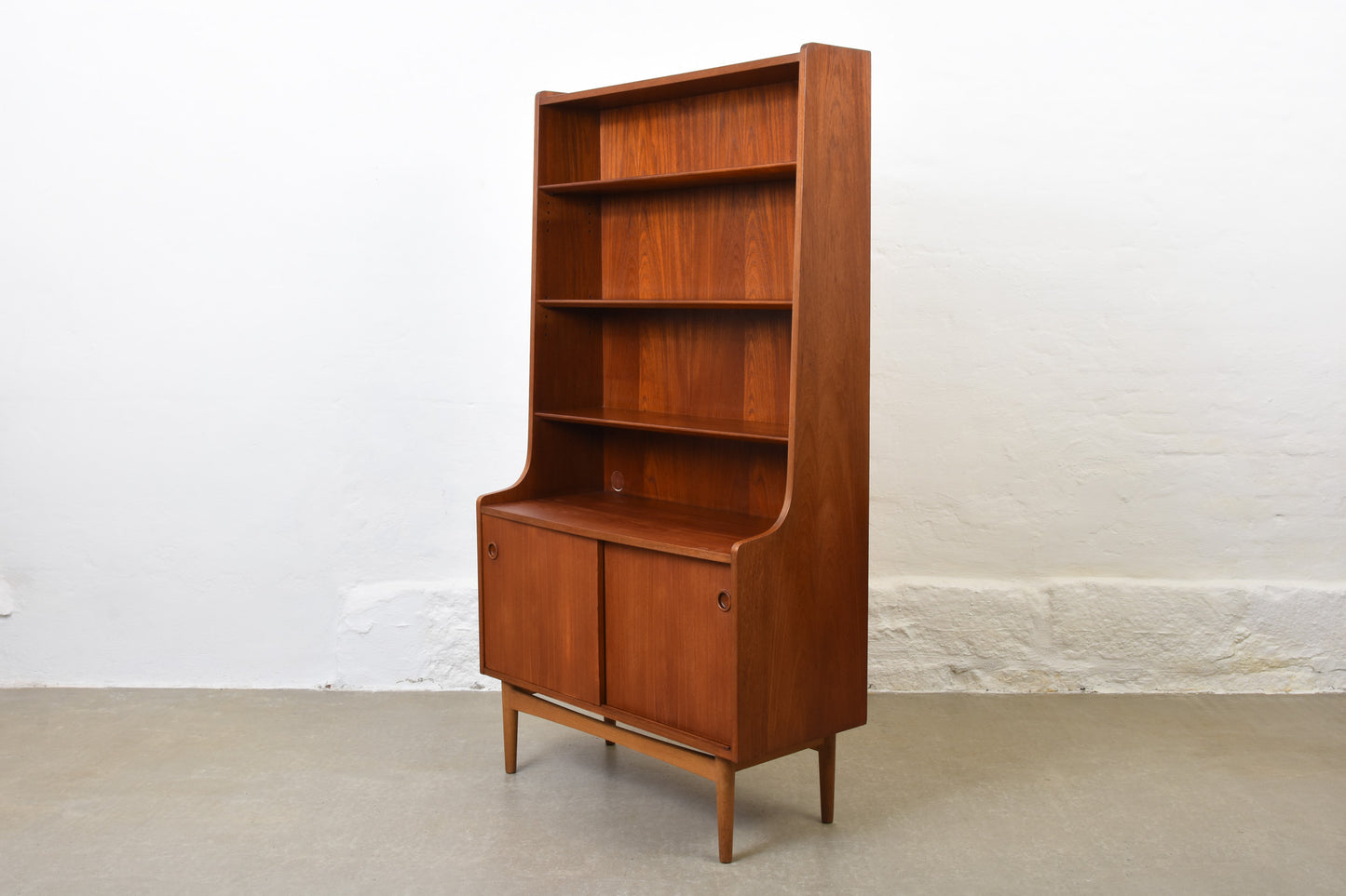 1960s bookshelf in teak by Johannes Sorth