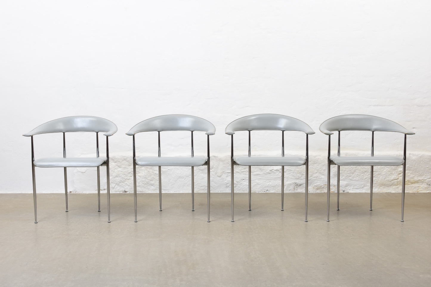 Set of four 'P40' chairs by Gualtierotti & Vegni