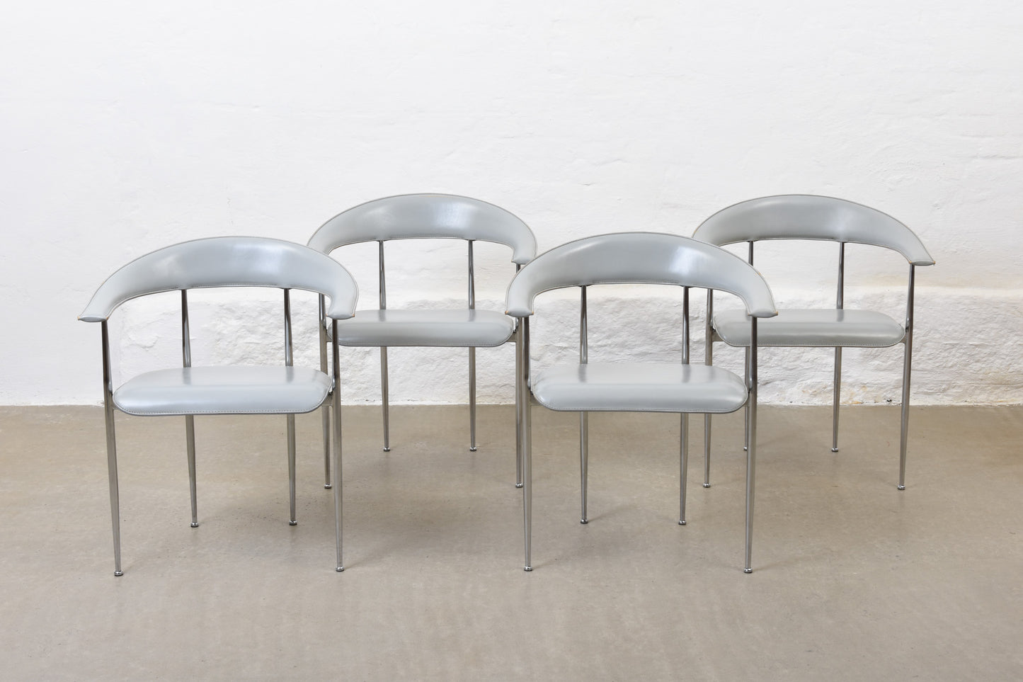 Set of four 'P40' chairs by Gualtierotti & Vegni