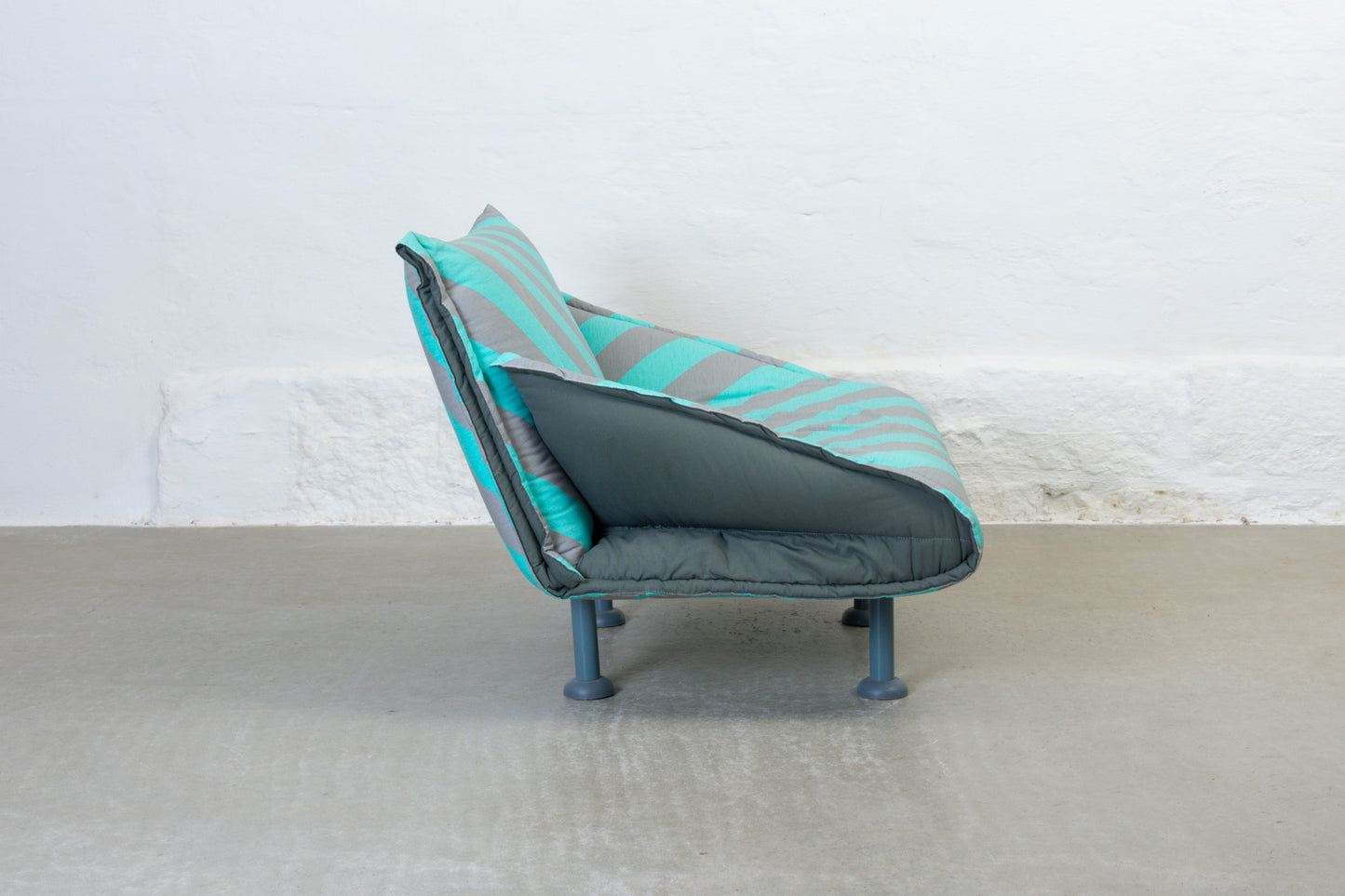 1980s striped lounger