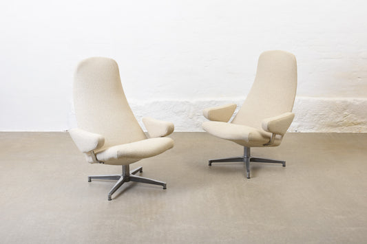 Two available: 1960s 'Contourette Roto' lounge chairs by Alf Svensson