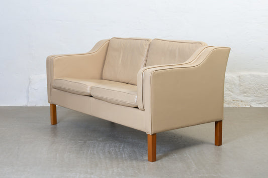 1990s 'MH195' leather sofa by Mogens Hansen