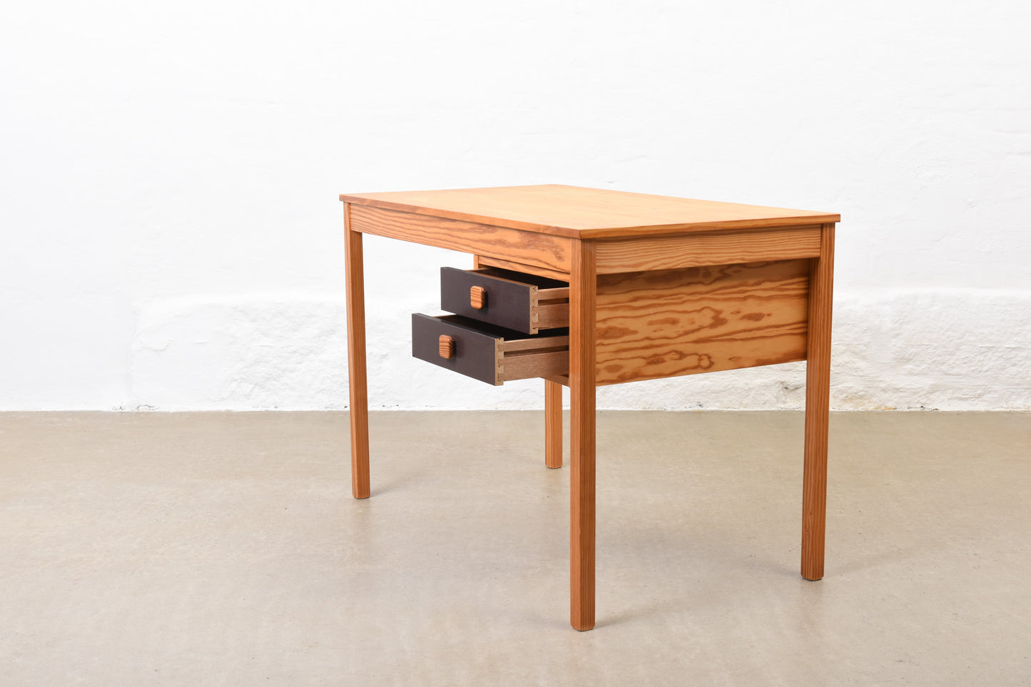 1970s pine desk by Domino Møbler