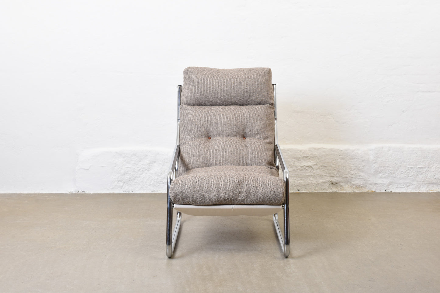 Newly reupholstered: 1970s 'Pixi' lounger by Gillis Lundgren