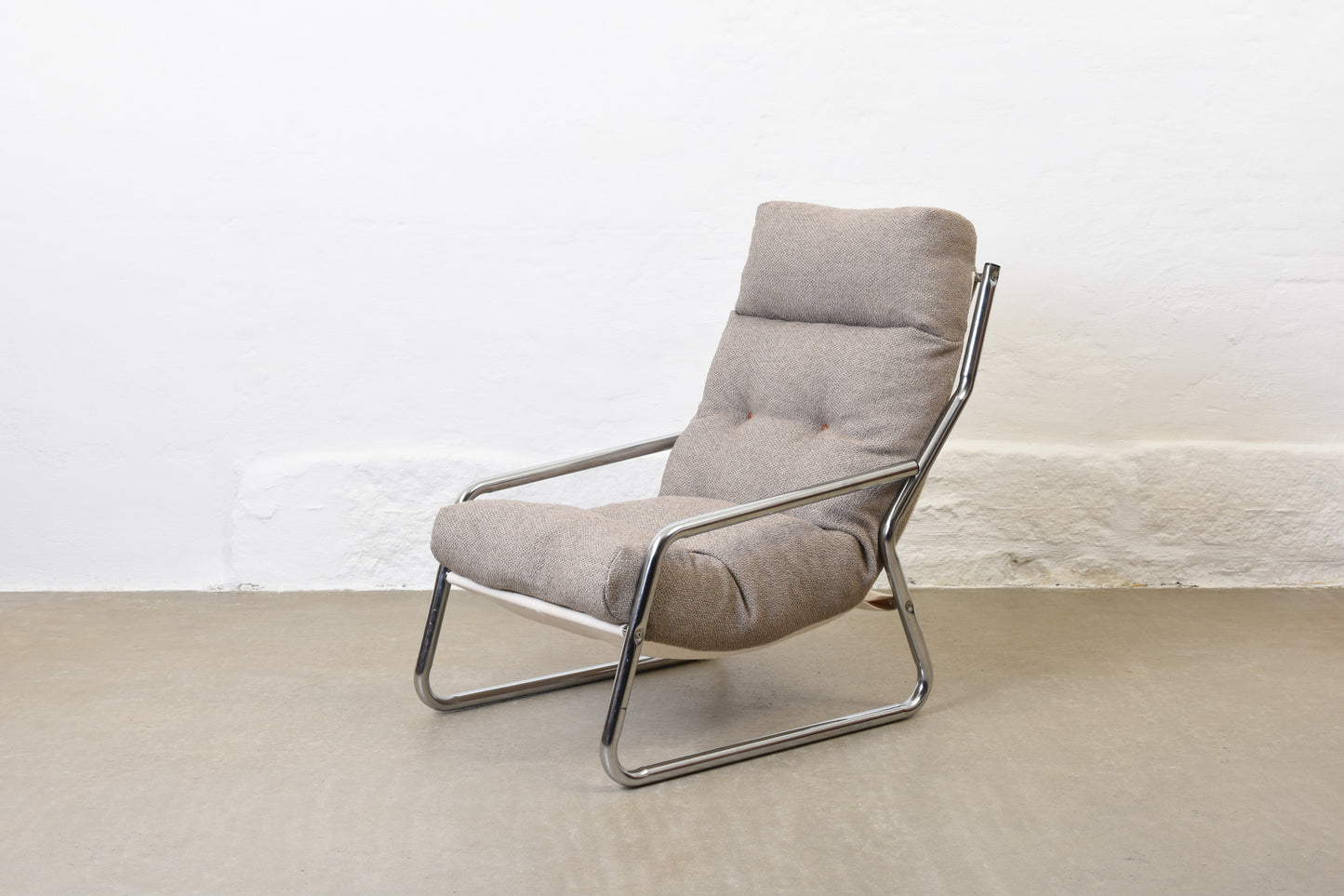 Newly reupholstered: 1970s 'Pixi' lounger by Gillis Lundgren