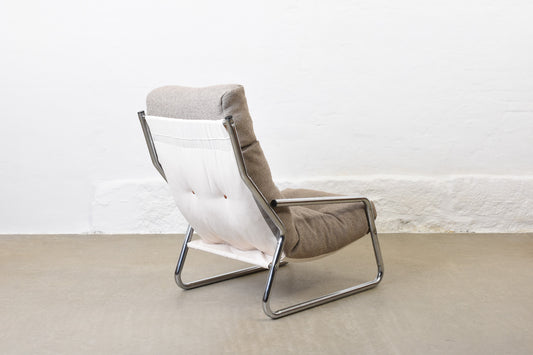 Newly reupholstered: 1970s 'Pixi' lounger by Gillis Lundgren